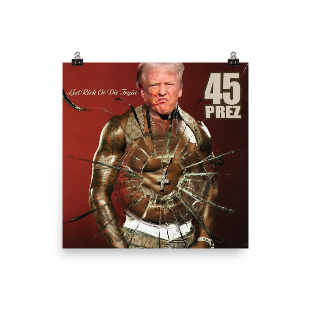 50 cent x Donald Trump mashup poster