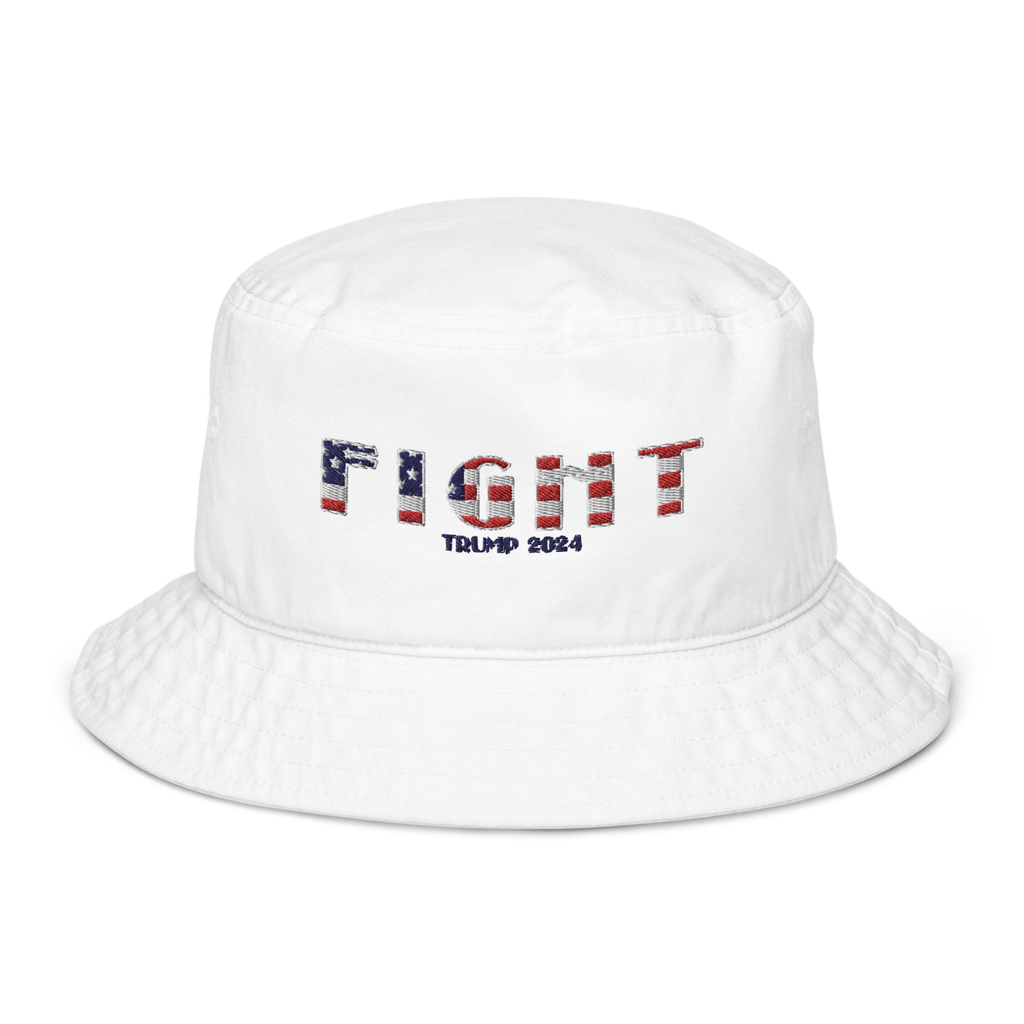 Fight the Power USA (Donald Trump) Organic bucket hat