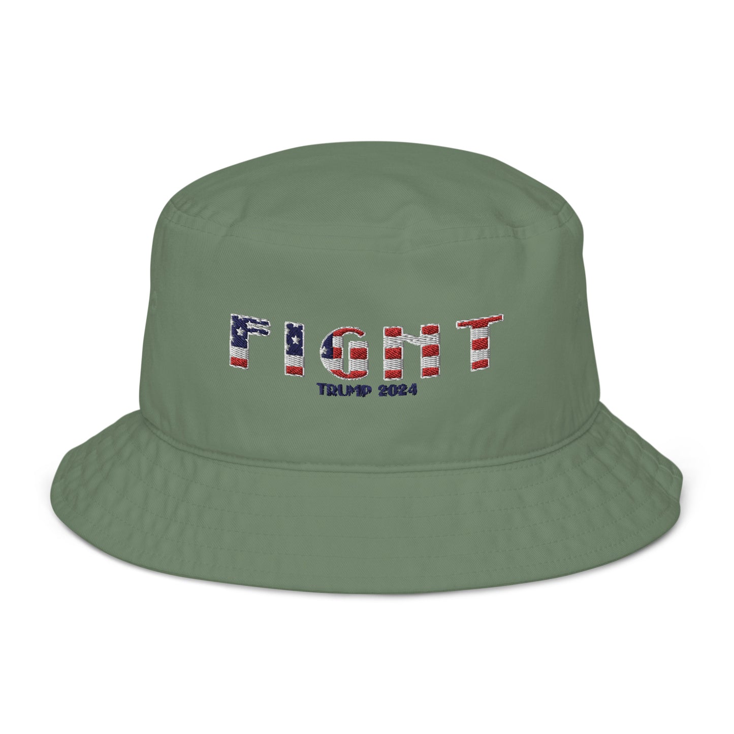 Fight the Power USA (Donald Trump) Organic bucket hat