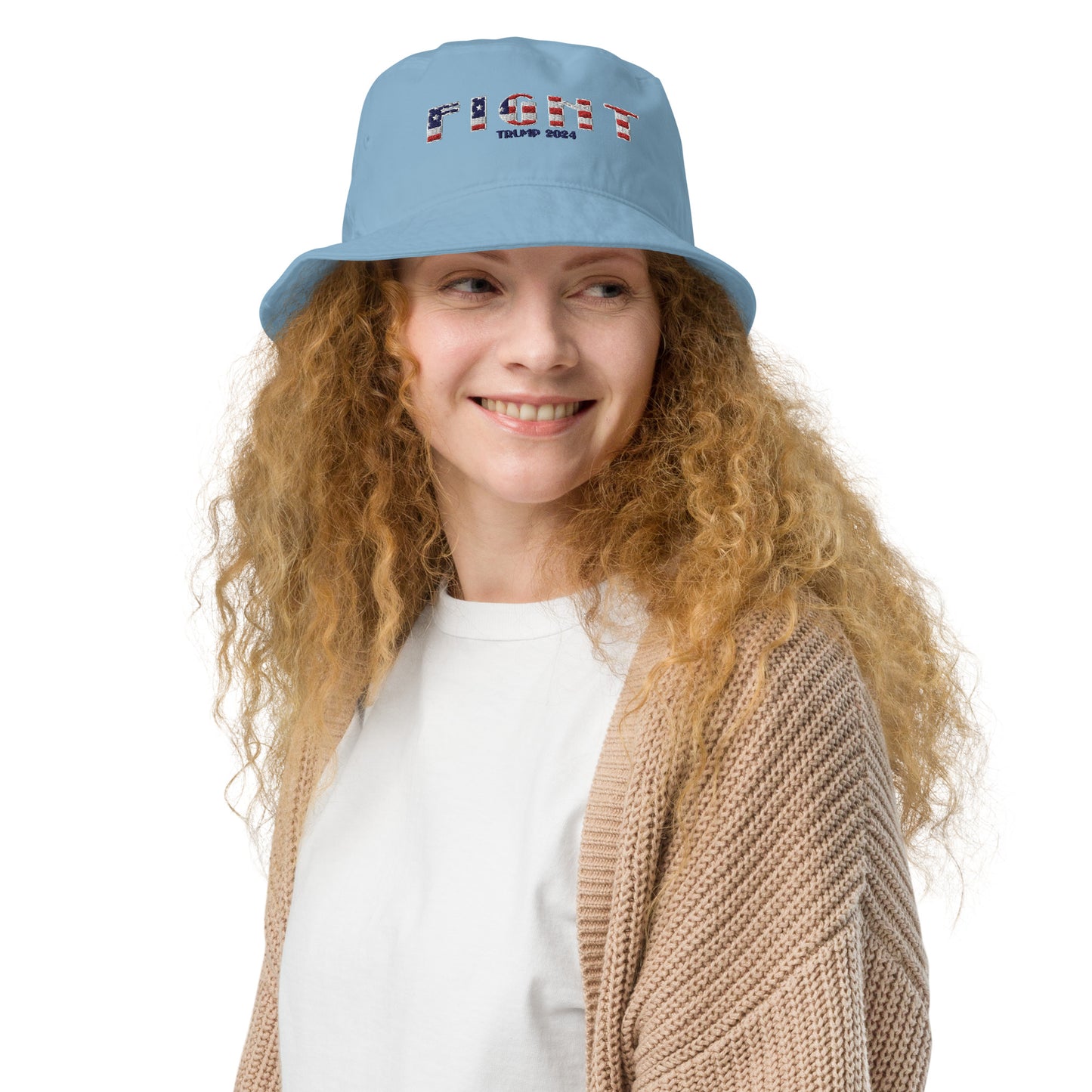 Fight the Power USA (Donald Trump) Organic bucket hat