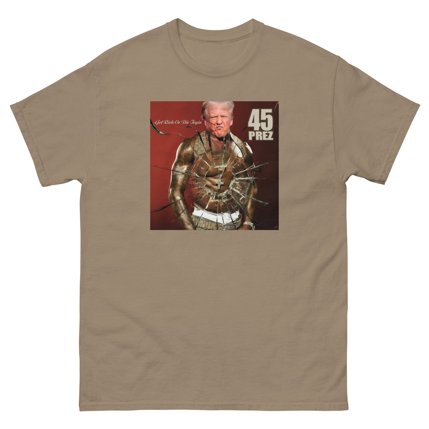 50 cent x Donald Trump mashup t-shirt