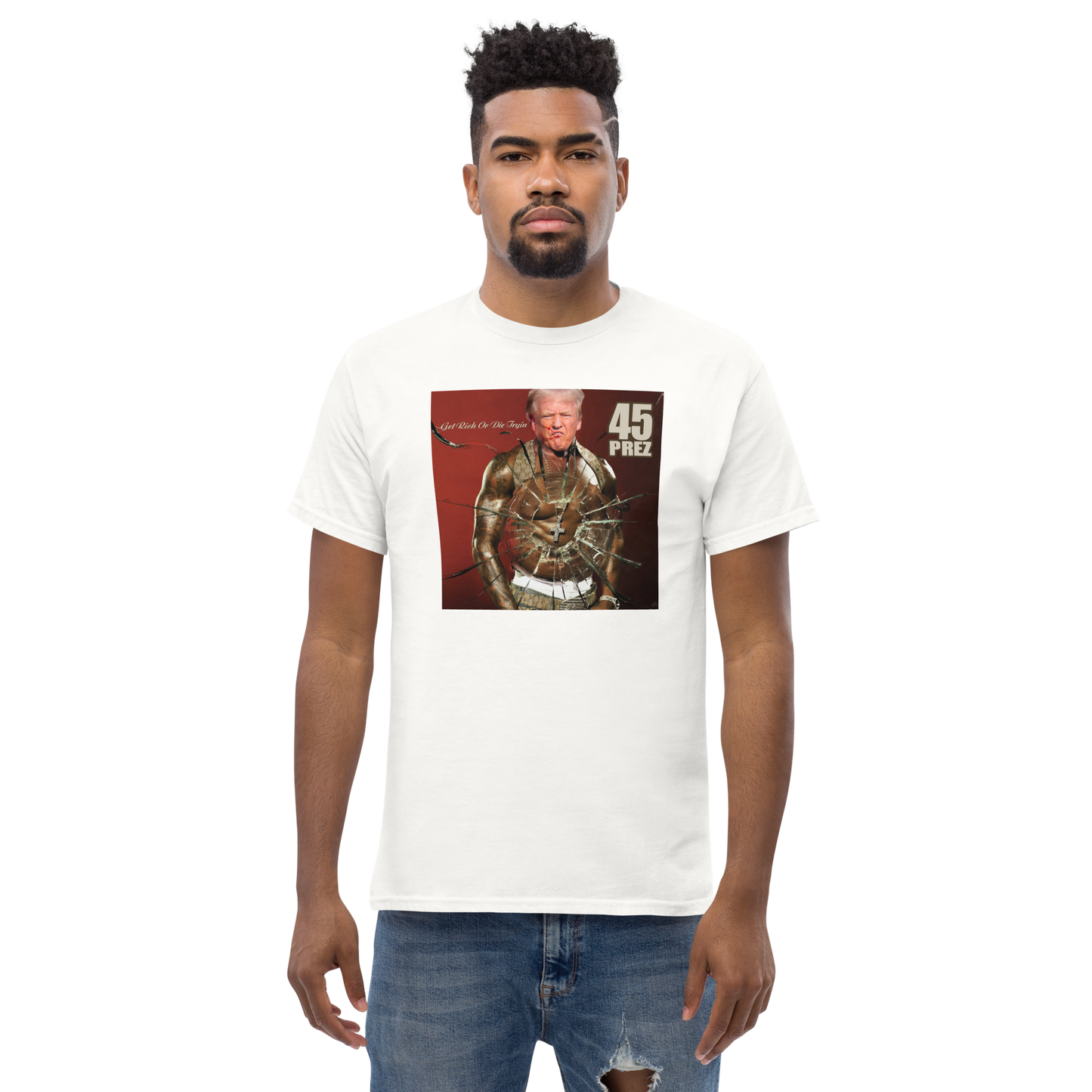 50 cent x Donald Trump mashup t-shirt